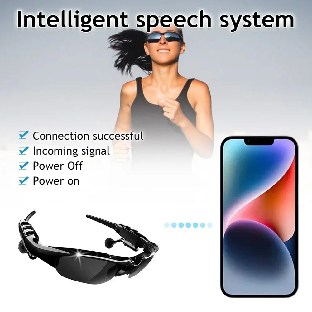 BEAT BOX HEADPHONES™ Stereo Bluetooth Headphones Polarized Sunglasses Outdoor Sports Cycling Audio Glasses Surround Sound Headphones Music & Call
