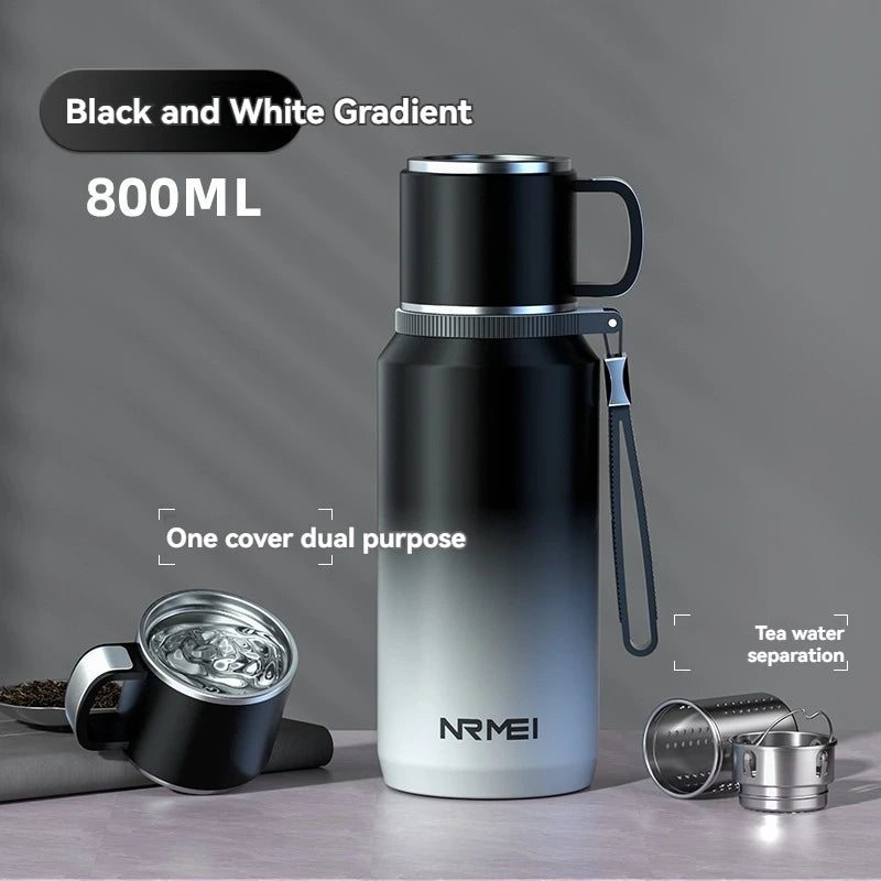 CUPGO™ |1.5L Thermos Water Bottle, Stainless Steel, Vacuum Flask, Perfect for Hot Coffee/Tea/Water, Heat Preservation Bottle, drinkware, Keeps Cold and Warm