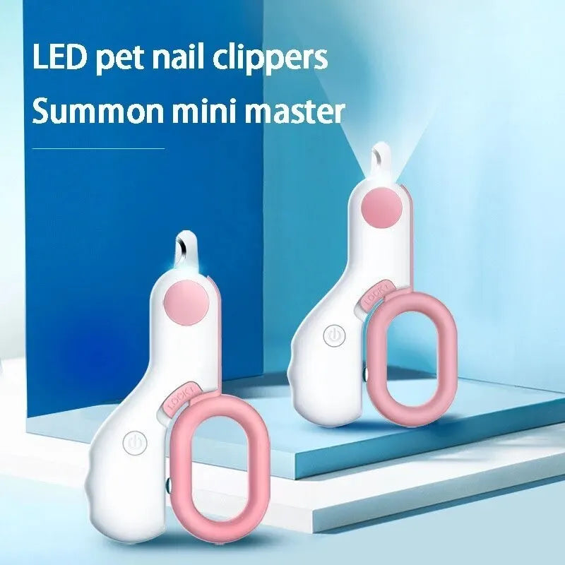 PURUCLIPPING™ LED Light Cat/Dog Nail Clipper, Professional Pet Claw Clipper/Trimmer with Safety Lock