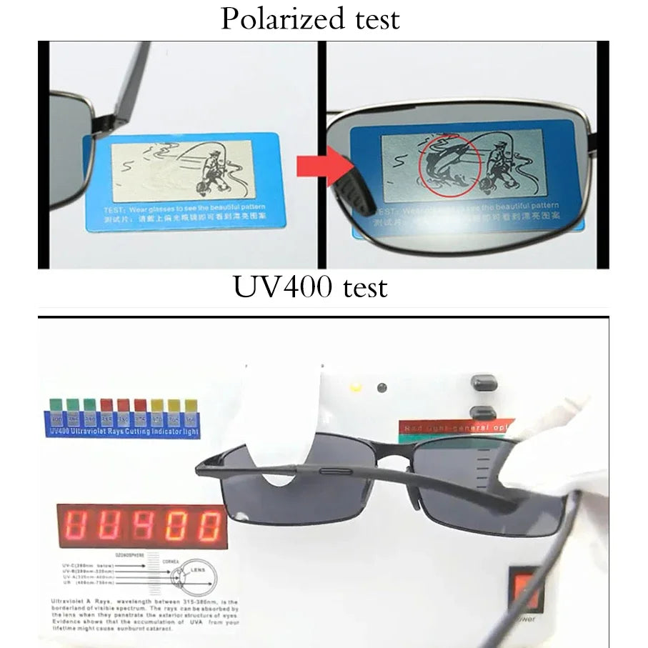 AORON™️Polarized Sunglasses Men's/Women Driving Mirror Sunglasses Metal Frame Goggles UV400 Anti-Glare Sunglasses Wholesale