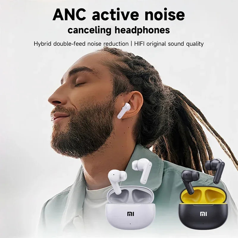 LOUD LIFE™   ANC Bluetooth 5.3 Earphones Active Noise Cancelling ENC Wireless in-Ear Original Headphones Built-in Microphone Earbuds