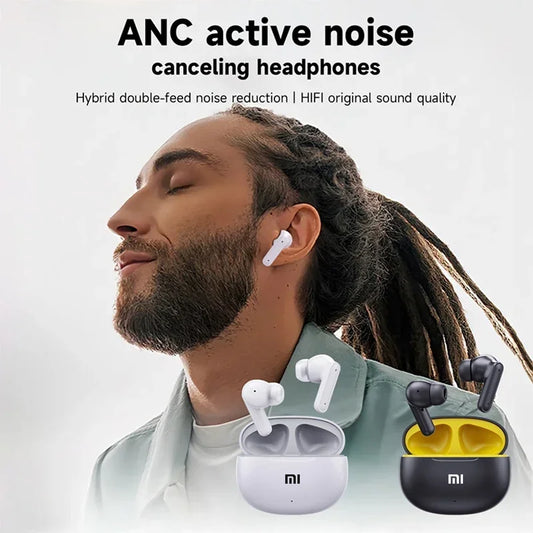 LOUD LIFE™   ANC Bluetooth 5.3 Earphones Active Noise Cancelling ENC Wireless in-Ear Original Headphones Built-in Microphone Earbuds
