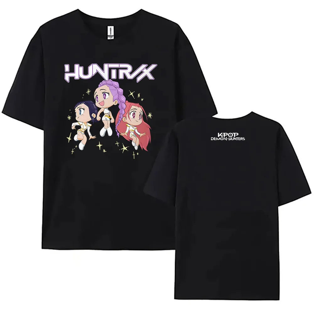 MINISO™ |2025 K-Pop Demon Hunters T-shirt, Short Sleeve T-shirt, Casual Loose T-Shirt for Men/Women, Graphic Clothes