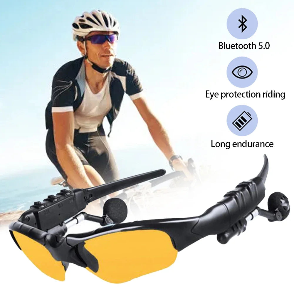 BEAT BOX HEADPHONES™ Stereo Bluetooth Headphones Polarized Sunglasses Outdoor Sports Cycling Audio Glasses Surround Sound Headphones Music & Call