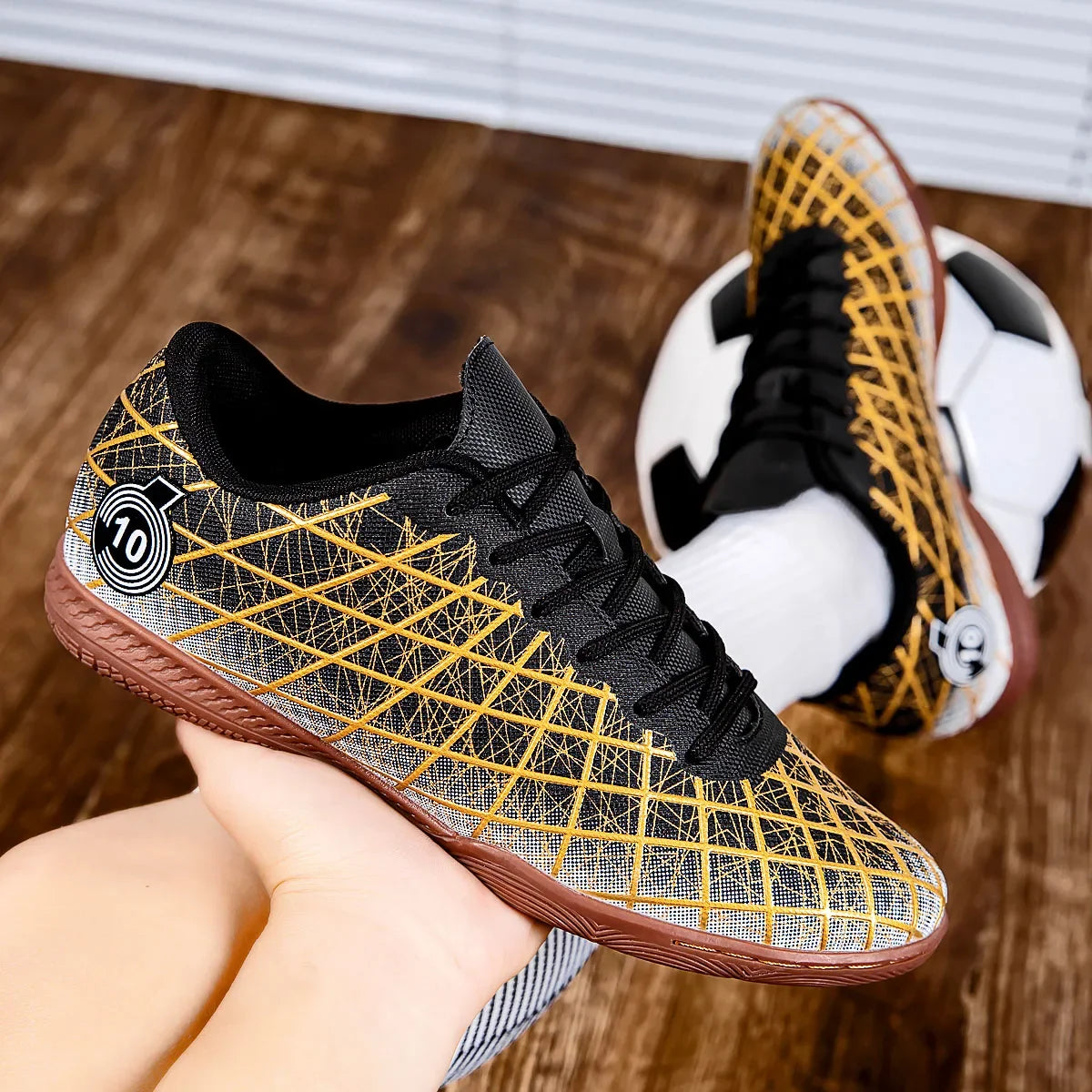 INDOOR™ Men Futsal Football Boots Indoor Football Boots Society Sports Cleats Casual Professional Training High Quality Football Shoes