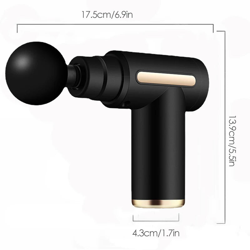 FODRK™ | Electrical Massage Gun, for Body, Neck, Back, Shoulder, etc. Deep Tissue Muscle Relaxation Fitness Tool
