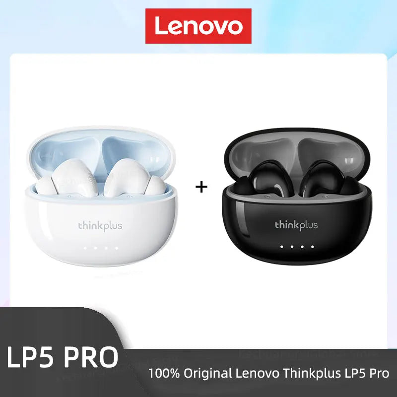 THINKPLUS™ LP5 PRO | Wireless Bluetooth 5.4 TWS Earbuds – High Fidelity Sound, Gaming & Sports Headset with Mic, Long Battery Life (2025)