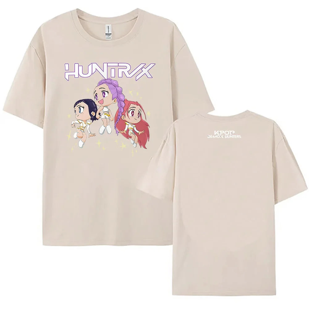 MINISO™ |2025 K-Pop Demon Hunters T-shirt, Short Sleeve T-shirt, Casual Loose T-Shirt for Men/Women, Graphic Clothes