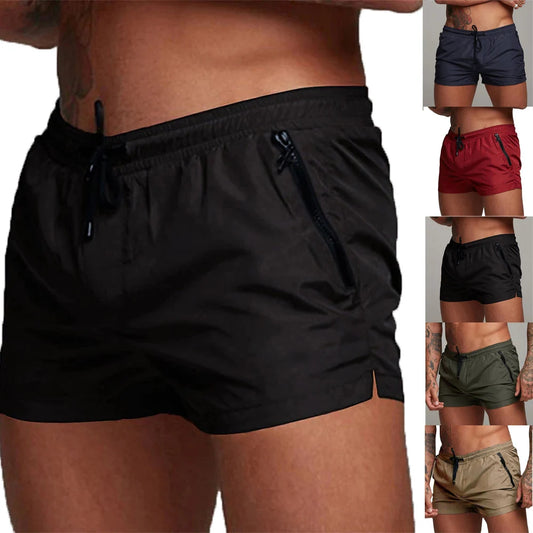TRUNKLE ™Men's Swim Trunks with Zipper Pockets Mesh Liner Summer Beach Board Shorts Quick Dry Swimming Bathing Suit Swimsuit Swimwear