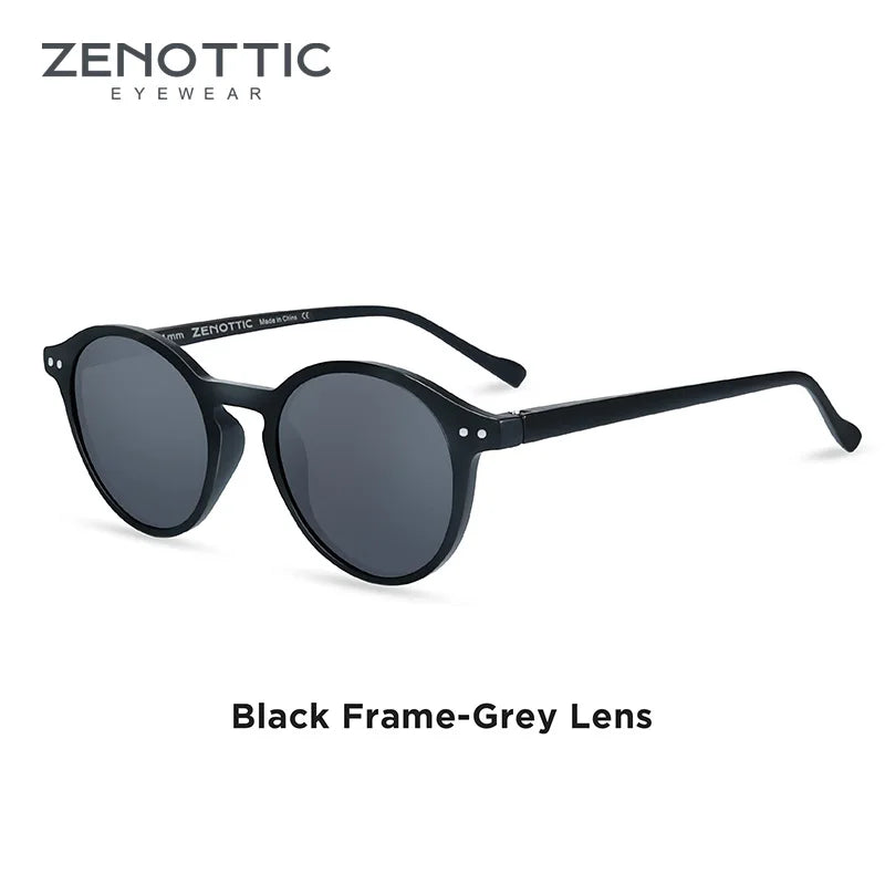 ZENOTTIC ™️ (S Size) Retro Circular Polarized Sunglasses 2025 Men/ Women Vintage Small Round Sunglasses UV400 Goggles Shades