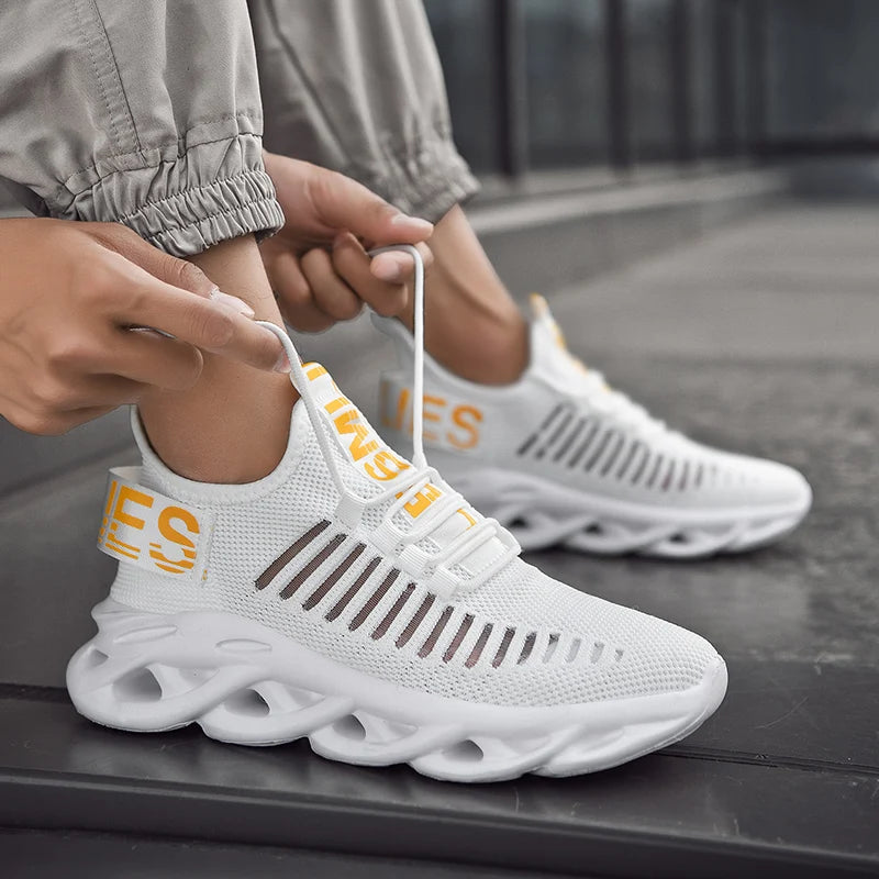 FOOTLUX™ Men Shoes Comfortable Sneakers Breathable Running Shoes for Women Mesh Tennis Sports Shoes Outdoor Air Waling Casual