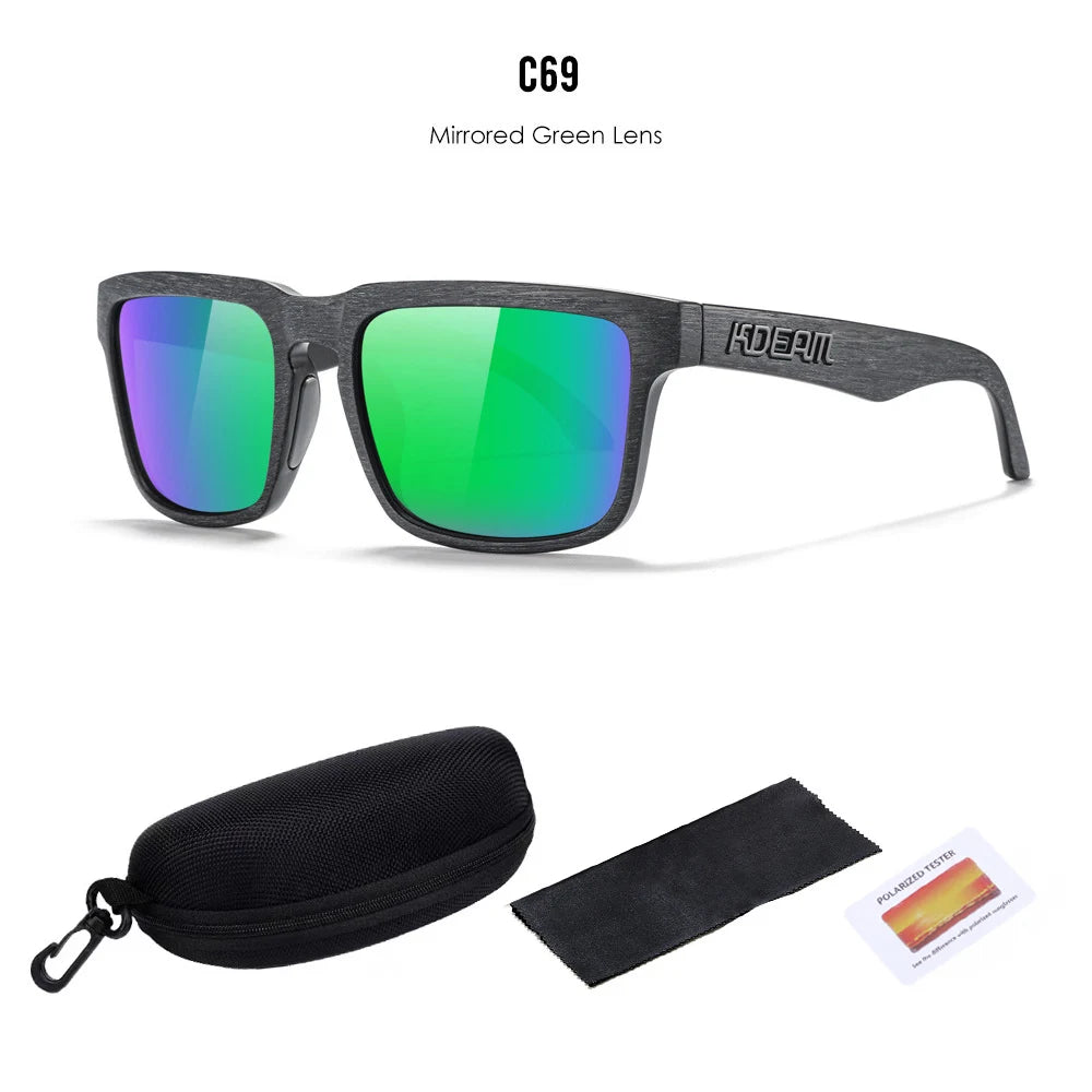 2025 KDEAM™️ Polarized Sunglasses for Men Women Fashion Unisex Brand Trendy Outdoor Eyewear for Couple Mirror red lens