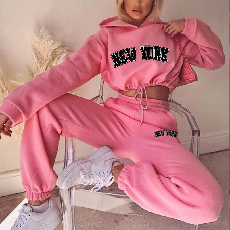 let's get dressed Womens 2 Pieces Suit Hooded Print Pullover Tracksuit Set Drawstring Short Sweatshirts Casual Sweatpants Sports Home Clothing