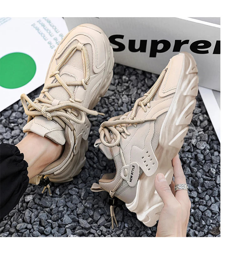 LETCOMFIT™| Men's Breathable Thick Soled Casual Shoes, Outdoor Sneakers for Running, Can Use During all Seasons