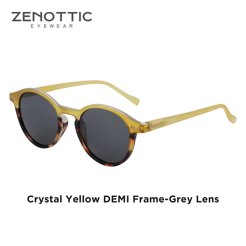ZENOTTIC ™️ (S Size) Retro Circular Polarized Sunglasses 2025 Men/ Women Vintage Small Round Sunglasses UV400 Goggles Shades