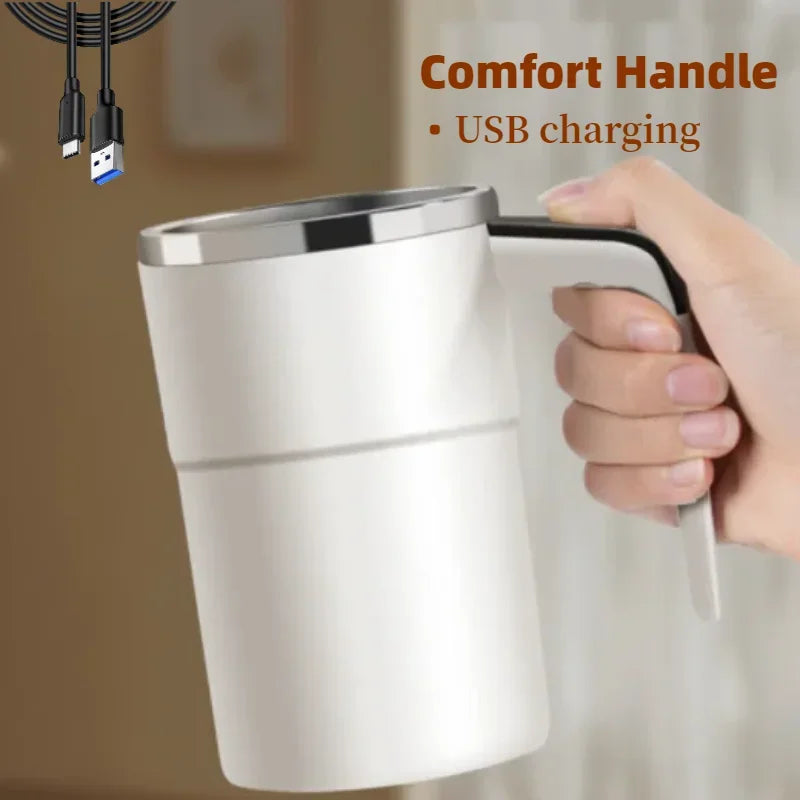 GRUMPY MUG COFFEE™   NEW For Mini Coffee Self Mixing Mug IP67 Waterproof Food Safe Coffee Mug USB Rechargeable Automatic Cup for Tea