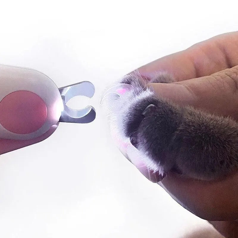 PURUCLIPPING™ LED Light Cat/Dog Nail Clipper, Professional Pet Claw Clipper/Trimmer with Safety Lock
