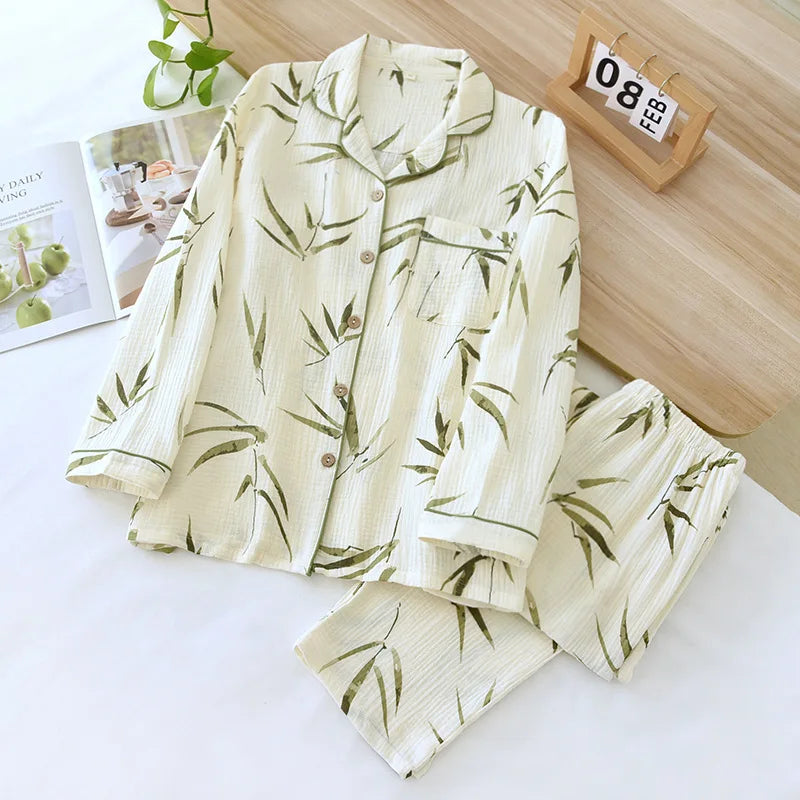 Relax in Style™️ – 100% Cotton Pajama Set for Ultimate Comfort 2025 Spring and Autumn