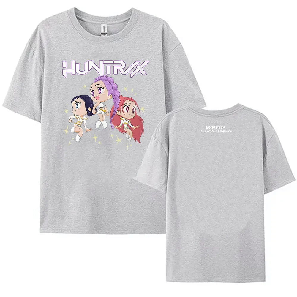 MINISO™ |2025 K-Pop Demon Hunters T-shirt, Short Sleeve T-shirt, Casual Loose T-Shirt for Men/Women, Graphic Clothes