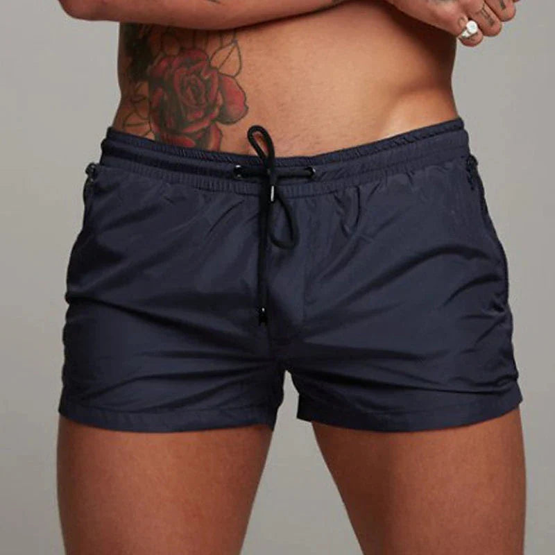 TRUNKLE ™Men's Swim Trunks with Zipper Pockets Mesh Liner Summer Beach Board Shorts Quick Dry Swimming Bathing Suit Swimsuit Swimwear