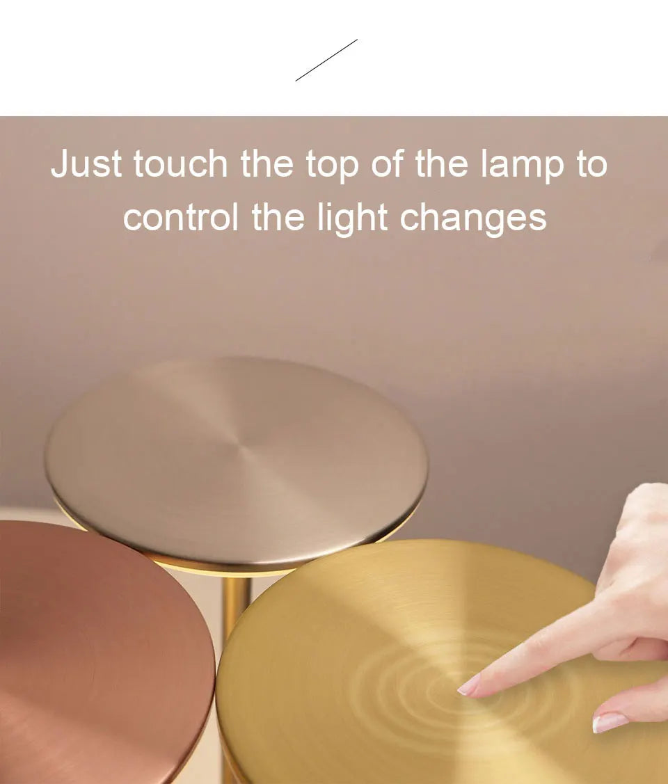 FEIE™ |LED Table Lamp, Touch Sensor Night Light, USB, Rechargeable Portable Bedroom Night Light, Wireless Reading Lamp