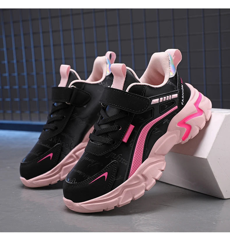 RIGHT STEPS™️ Kids Casual Boys/GIRLS Shoes Soft Sole Kids Shoes Non-Slip Sneakers Shoes Outdoor Student's Children Pink Girls Sport Walking Footwear