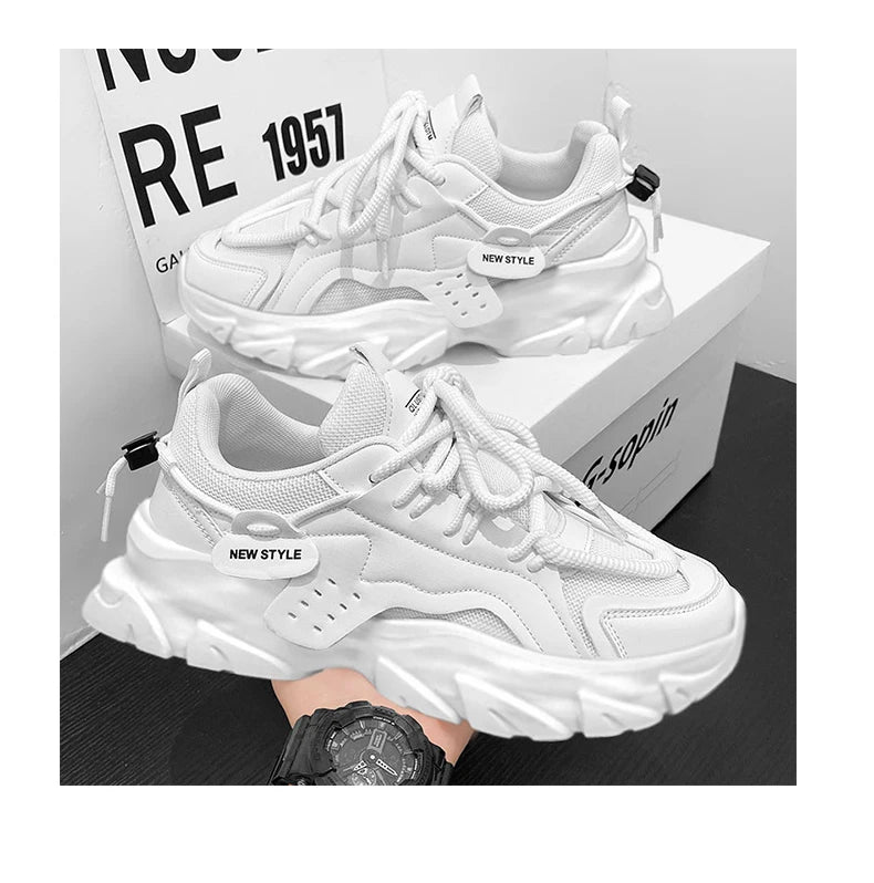 LETCOMFIT™| Men's Breathable Thick Soled Casual Shoes, Outdoor Sneakers for Running, Can Use During all Seasons