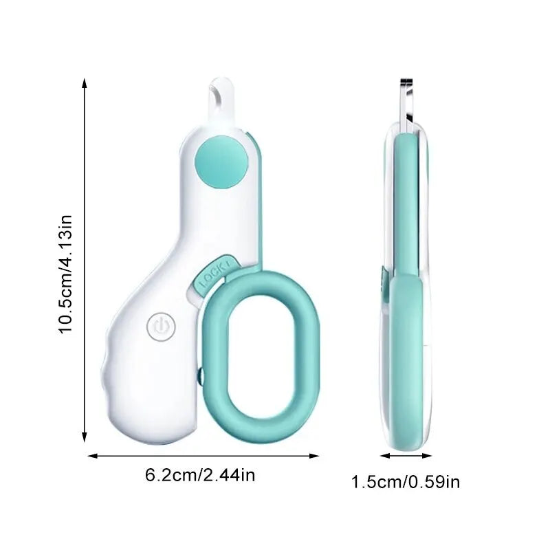 PURUCLIPPING™ LED Light Cat/Dog Nail Clipper, Professional Pet Claw Clipper/Trimmer with Safety Lock