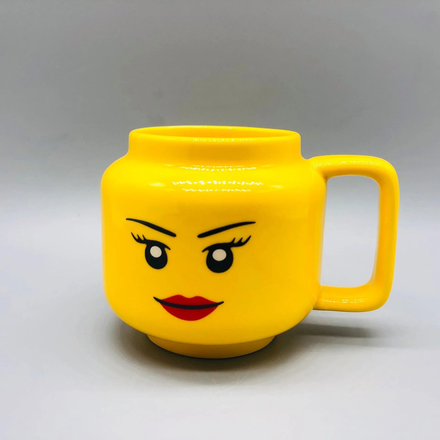 SIPSI LEGO™ Ceramic Mug, White Skeleton, Silly boy, iconic boy, happy boy, winking Girl