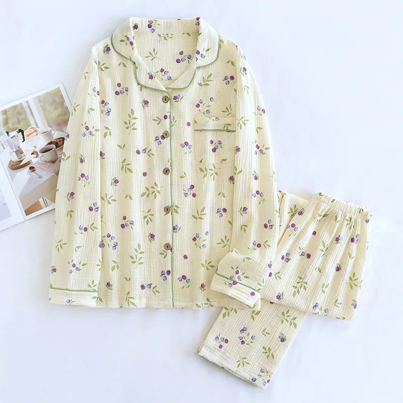 Relax in Style™️ – 100% Cotton Pajama Set for Ultimate Comfort 2025 Spring and Autumn