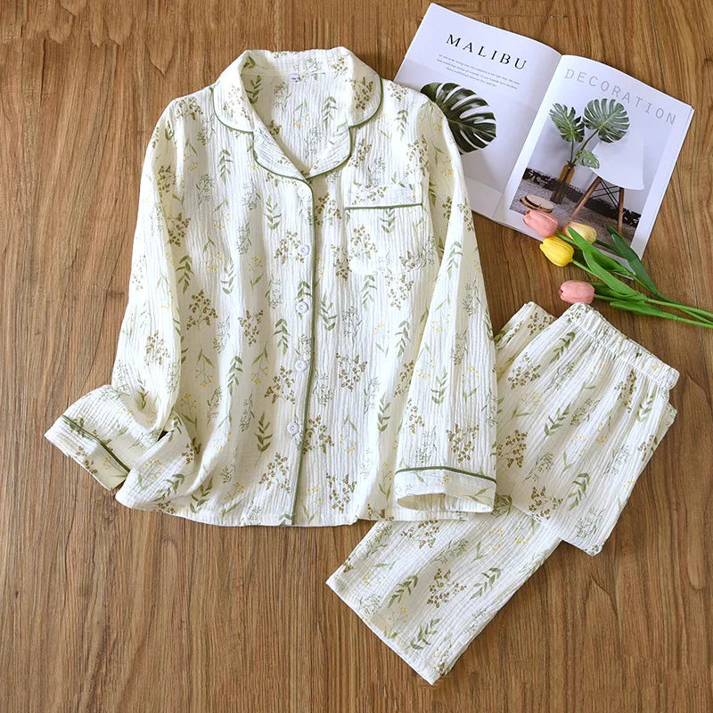 Relax in Style™️ – 100% Cotton Pajama Set for Ultimate Comfort 2025 Spring and Autumn
