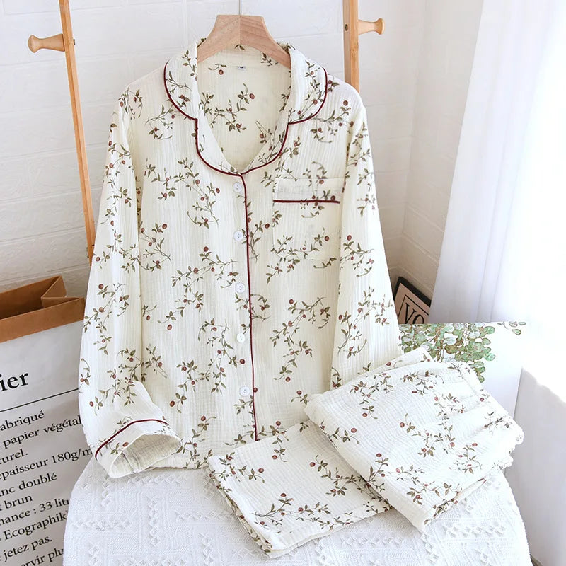 Relax in Style™️ – 100% Cotton Pajama Set for Ultimate Comfort 2025 Spring and Autumn