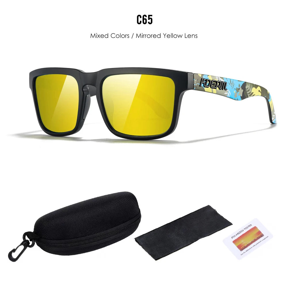 2025 KDEAM™️ Polarized Sunglasses for Men Women Fashion Unisex Brand Trendy Outdoor Eyewear for Couple Mirror red lens
