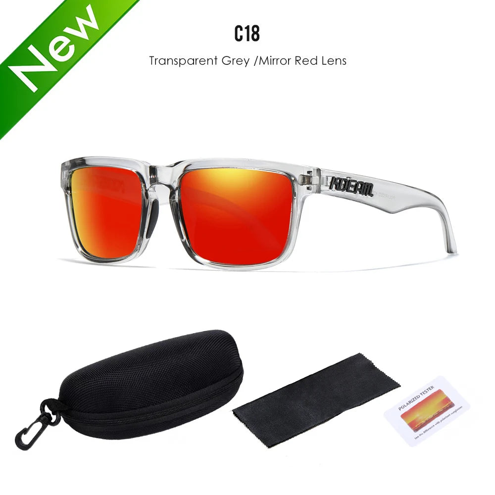 2025 KDEAM™️ Polarized Sunglasses for Men Women Fashion Unisex Brand Trendy Outdoor Eyewear for Couple Mirror red lens