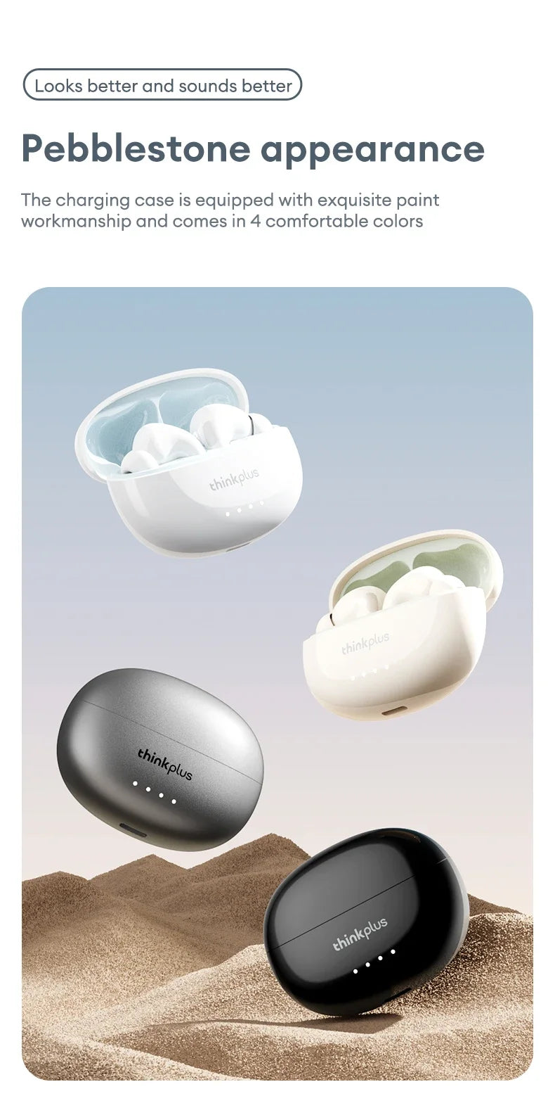 THINKPLUS™ LP5 PRO | Wireless Bluetooth 5.4 TWS Earbuds – High Fidelity Sound, Gaming & Sports Headset with Mic, Long Battery Life (2025)