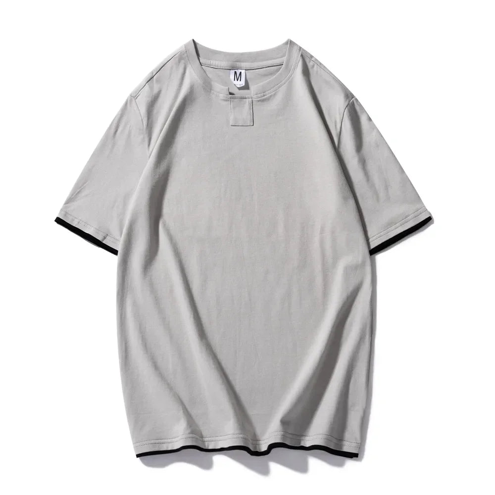 Cotton KB ™️️ New TSHIRT, short sleeve men solid t-shirt o-neck soft solid cotton breathable men t-shirt