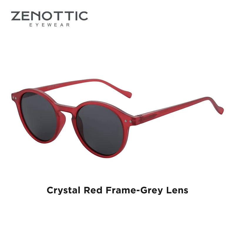 ZENOTTIC ™️ (S Size) Retro Circular Polarized Sunglasses 2025 Men/ Women Vintage Small Round Sunglasses UV400 Goggles Shades