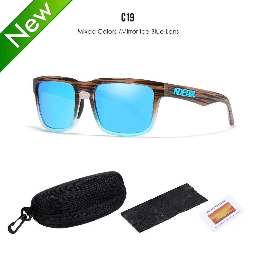 2025 KDEAM™️ Polarized Sunglasses for Men Women Fashion Unisex Brand Trendy Outdoor Eyewear for Couple Mirror red lens