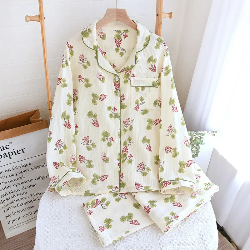 Relax in Style™️ – 100% Cotton Pajama Set for Ultimate Comfort 2025 Spring and Autumn