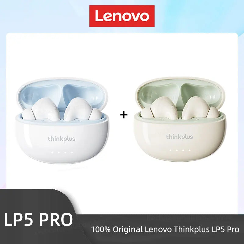 THINKPLUS™ LP5 PRO | Wireless Bluetooth 5.4 TWS Earbuds – High Fidelity Sound, Gaming & Sports Headset with Mic, Long Battery Life (2025)
