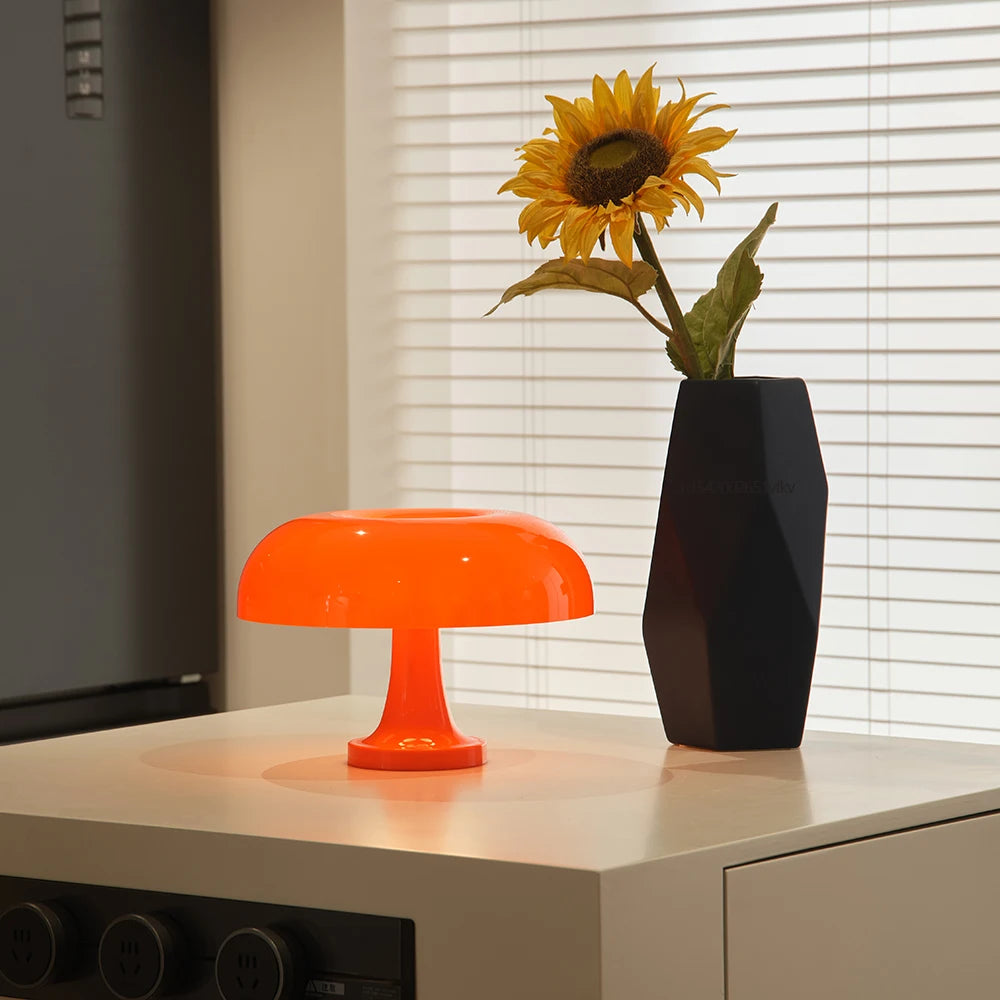 MUSHAMP™ Stunning Mushroom Table Lamp, Modern Bauhaus Art, Bedroom Bedside Table Lamp, Danish Designer Decorative Table Lamp