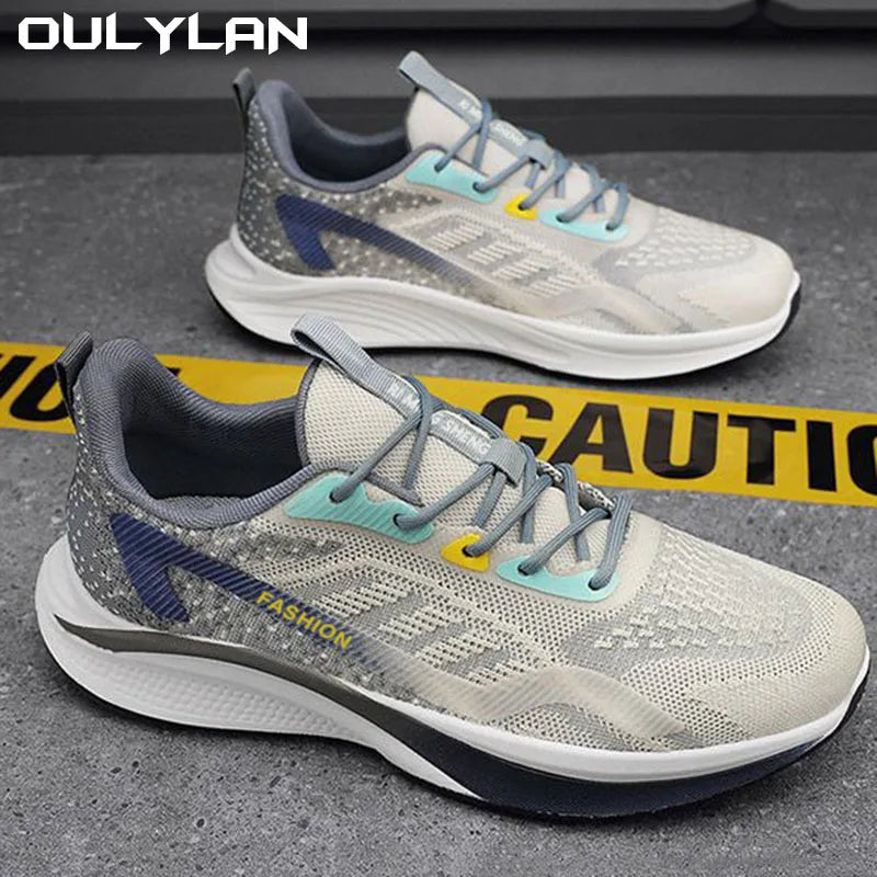 STEP ™Breathable Mesh Cloth Shoes Men's Casual Shoes Men's Fashionable All-Matching Sneakers Men's Shoes Flying Woven,