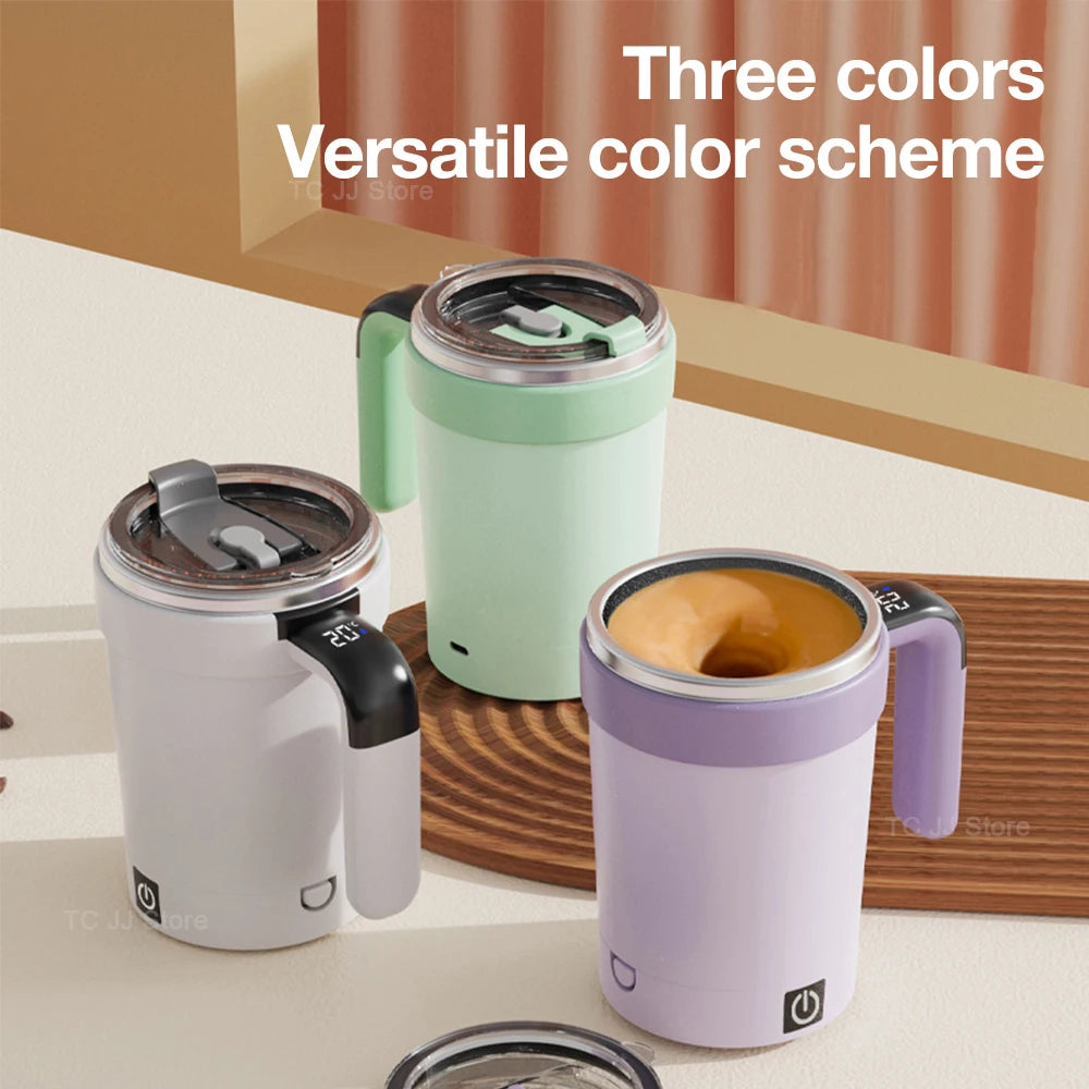 HUG IN A MUG™ |Automatic Stirring Cup, Rechargeable, Magnetic Mixer, Stainless Steel Coffee Mug