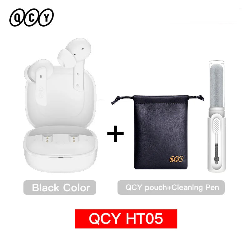 QCY™ HT05 ANC Wireless Earbuds 40dB Noise Cancelling Bluetooth 5.2 6-Mic ENC HD Call Transparency Mode TWS