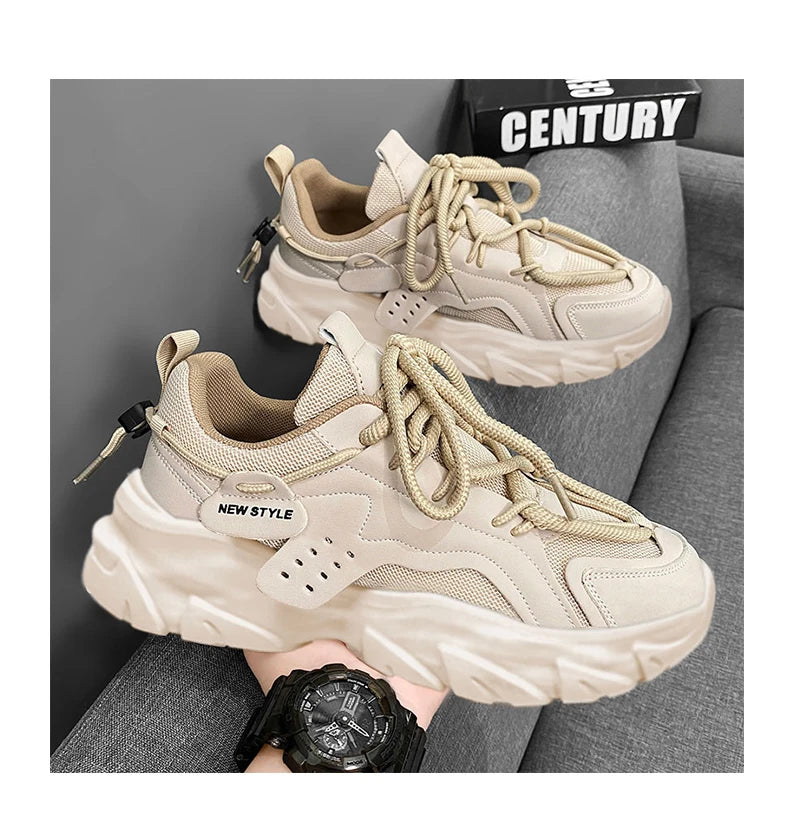 LETCOMFIT™| Men's Breathable Thick Soled Casual Shoes, Outdoor Sneakers for Running, Can Use During all Seasons