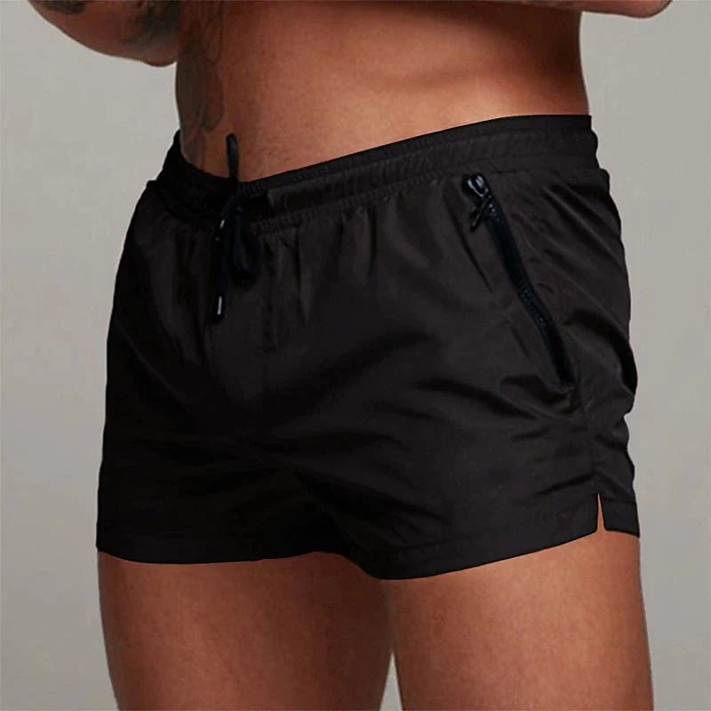 TRUNKLE ™Men's Swim Trunks with Zipper Pockets Mesh Liner Summer Beach Board Shorts Quick Dry Swimming Bathing Suit Swimsuit Swimwear