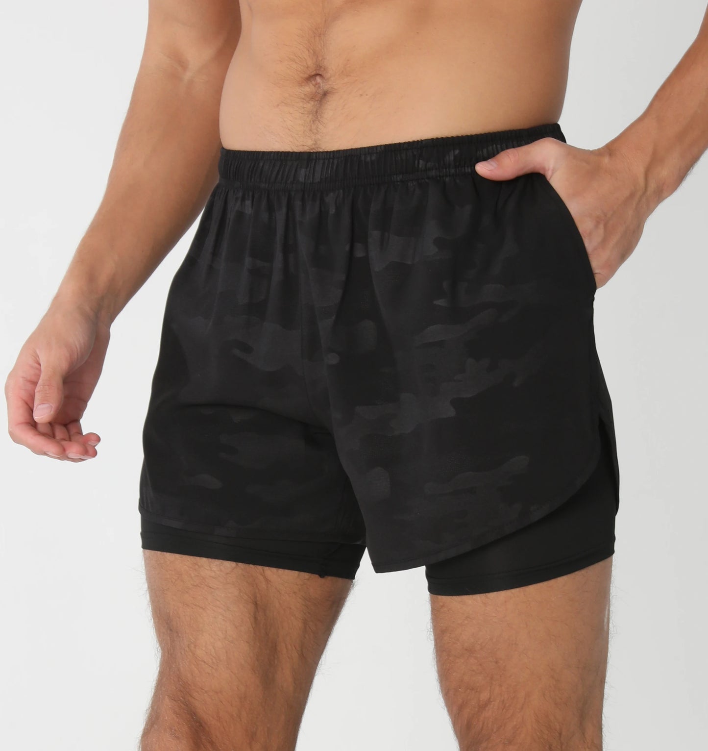 CLASS™️Gym Shorts Men Running Shorts with Liner Pockets Towel Loop Quick Dry Lightweight Workout Men's Breathable Athletic Sport Shorts