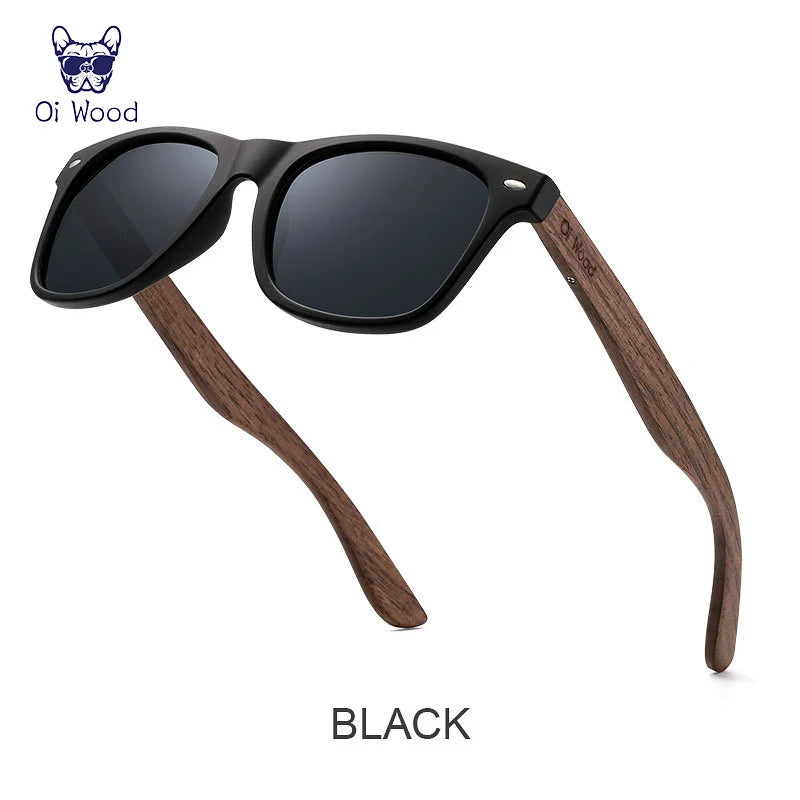 Oi Wood™️ Brand Natural Wooden Sunglasses Men Polarized Fashion Sunglasses Original Wood Oculus De Sol Mascolino New TR90 Frames