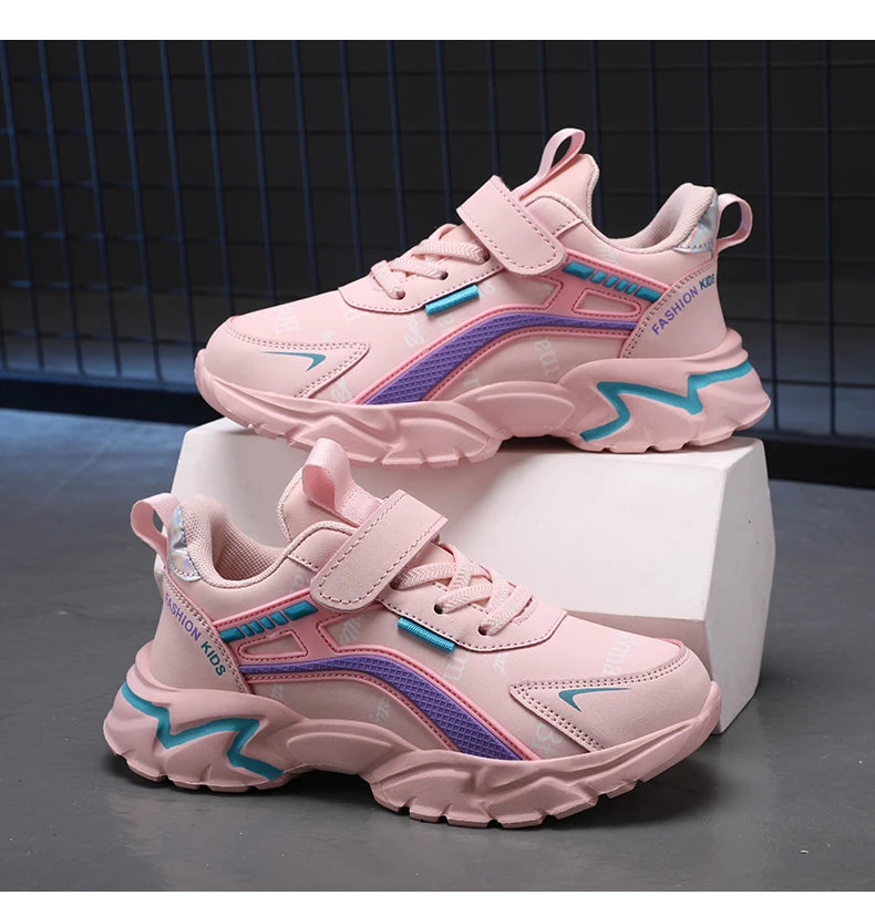 RIGHT STEPS™️ Kids Casual Boys/GIRLS Shoes Soft Sole Kids Shoes Non-Slip Sneakers Shoes Outdoor Student's Children Pink Girls Sport Walking Footwear