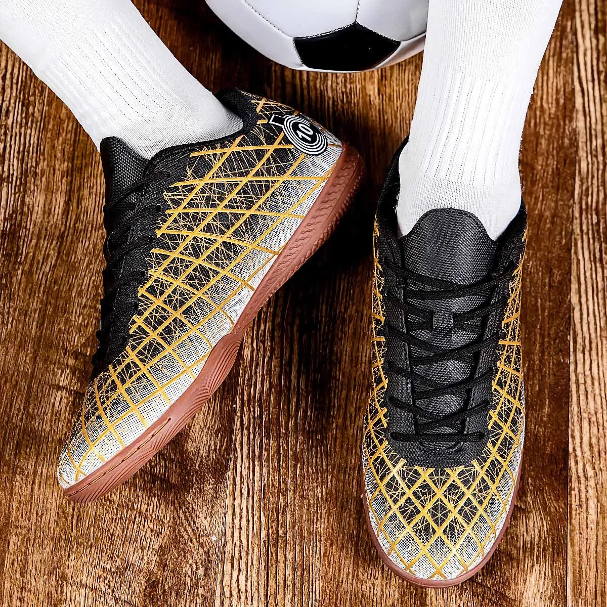 KICKO™ Ultra-Light Non-Slip Turf Indoor Training Soccer, Tennis Cleats Kids Boy Futsal Children Football Shoes Men Football Field Boots